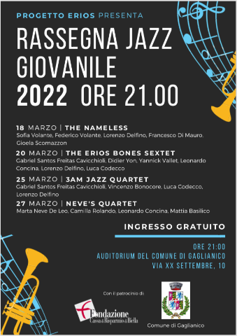 3AM JAZZ QUARTET - Rassegna jazz giovanile a Gaglianico 2022